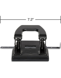 Perforadora de 2 Agujeros 1EnLaOficina, Capacidad 28 Hojas, Negra 2