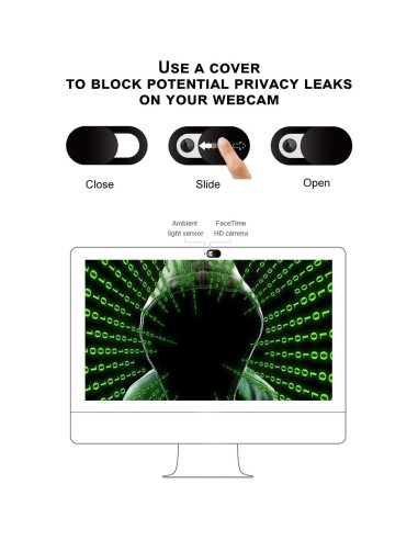 Cubierta de Webcam KAILIMENG Ultra-Fina 2 Piezas Imán