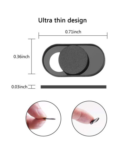 Cubierta de Webcam KAILIMENG Ultra-Fina 2 Piezas Imán