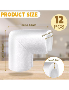 12 Protectores de Esquinas de Espuma Pwbarwq para Mudanza 2