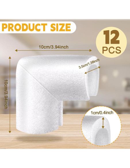 12 Protectores de Esquinas de Espuma Pwbarwq para Mudanza