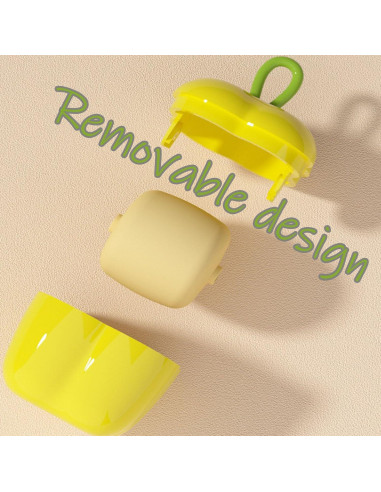 Rodillo de Pelusa Reutilizable JSRATVC Amarillo 2 - Ecológico y Portátil