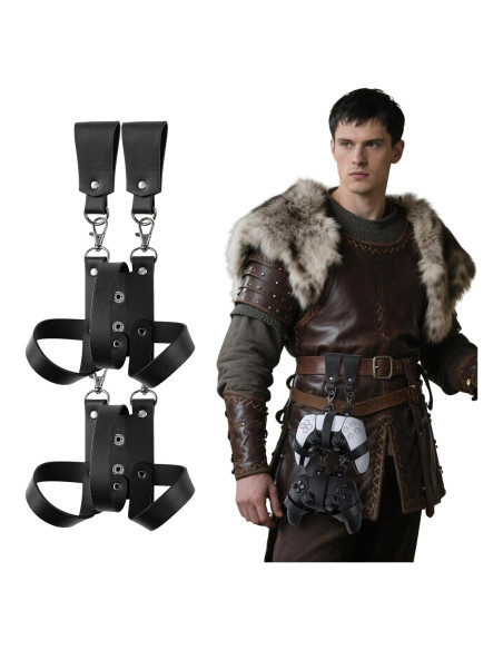 Funda de Cuero Sintético HiiFeuer para Controlador de Juego Negro