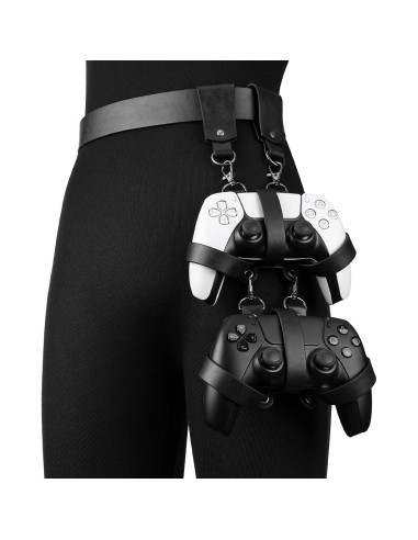 Funda de Cuero Sintético HiiFeuer para Controlador de Juego Negro