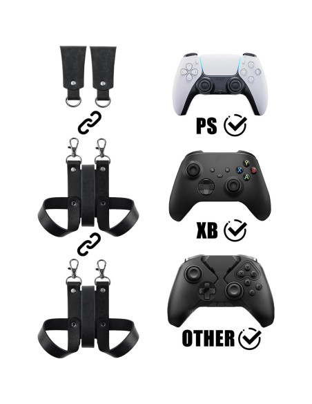 Funda de Cuero Sintético HiiFeuer para Controlador de Juego Negro