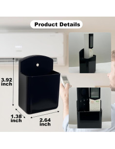 Soporte de Pared para Control Remoto 3DSKY 2 Pcs Negro 2