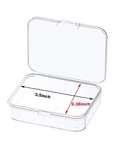 12 Mini Contenedores de Almacenamiento Plástico MFDSJ 8.9x6.1 cm