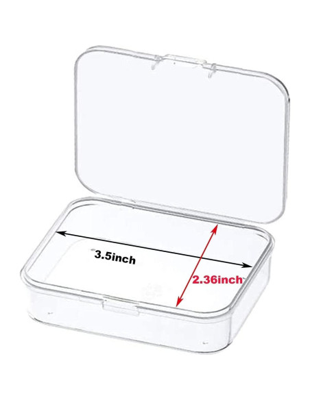 12 Mini Contenedores de Almacenamiento Plástico MFDSJ 8.9x6.1 cm