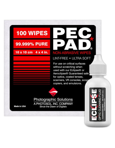 Toallitas de Limpieza Sin Pelusa PEC-PAD Eclipse 10x10 cm