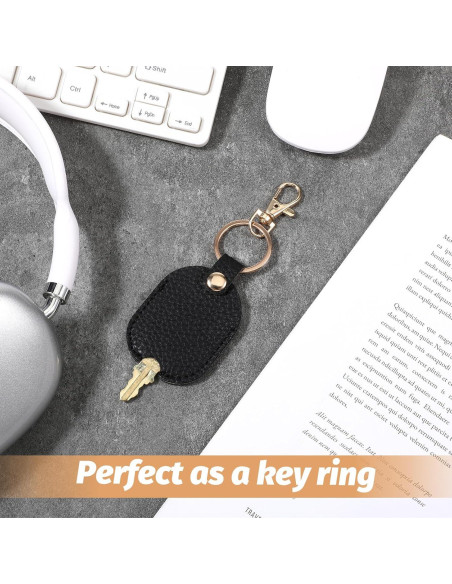 Funda de Llave de Coche de Cuero FdcLixuvol Universal Negra