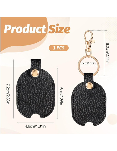 Funda de Llave de Coche de Cuero FdcLixuvol Universal Negra