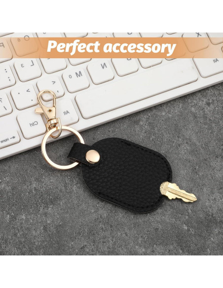 Funda de Llave de Coche de Cuero FdcLixuvol Universal Negra