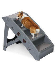 Escaleras Plegables para Mascotas Star-Venus 4 Pasos Antideslizantes