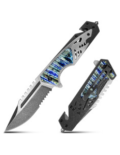 Cuchillo de bolsillo MADSABRE EDC 21.5 cm acero inoxidable