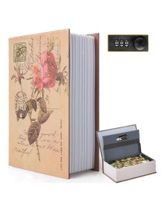 Caja de Seguridad Oculta FOWSEEK en Forma de Libro Rosa