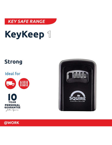 Caja de Seguridad para Llaves Squire Key Keep 1 - Combinación 4 Ruedas