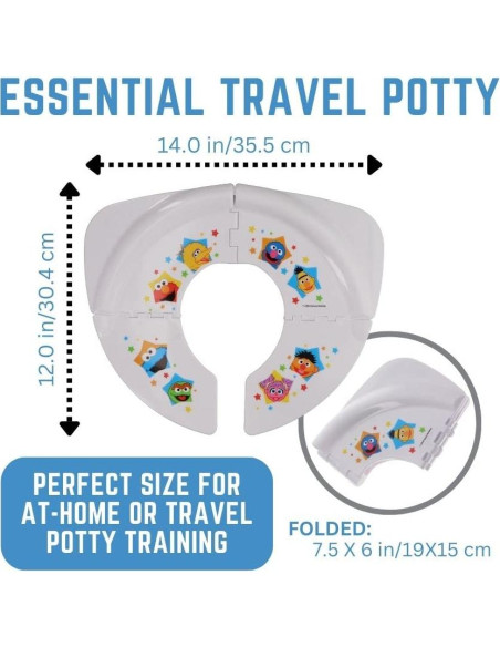 Asiento de Inodoro Plegable Sesame Street - Entrenamiento Viaje