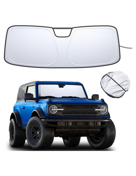 Parasol Plegable TOPINSTALL para Parabrisas Ford Bronco 2021-2025