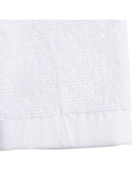 Toalla de equipo adidas blanca con cierre de gancho y bucle