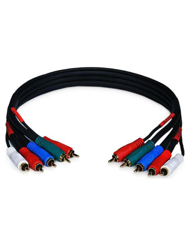 Cable de Video/Audio Componente 5-RCA Monoprice 0.46m