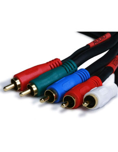 Cable de Video/Audio Componente 5-RCA Monoprice 0.46m 2