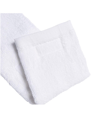 Toalla de equipo adidas blanca con cierre de gancho y bucle