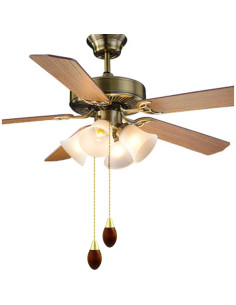 Cadenas de Extensión para Ventilador de Techo Hyamass 34.2 cm Dorado 2