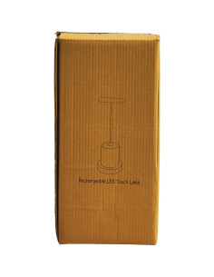 Lámpara de Mesa LED Creative Co-Op de Metal y Madera Dorada 2