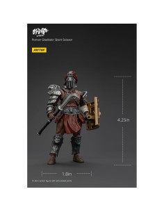 Figura de Acción JOYTOY 1/18 Strife Gladiador Romano 10.16cm 2