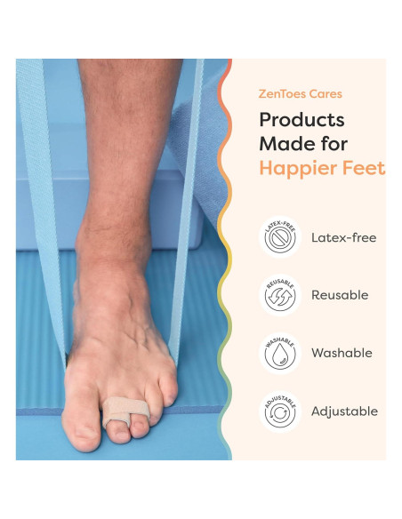 Corrector de Dedo en Martillo ZenToes - 4 Unidades Pequeñas Beige