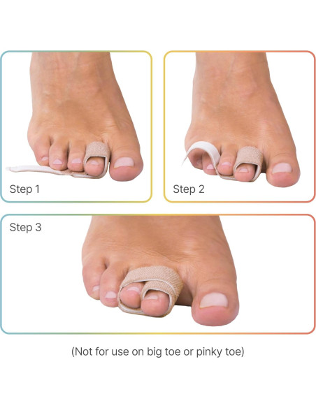 Corrector de Dedo en Martillo ZenToes - 4 Unidades Pequeñas Beige