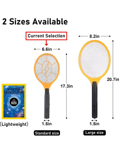 Raqueta Eléctrica para Moscas GameXcel - Paquete de 2, 420g