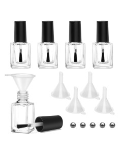 Botellas de Esmalte de Uñas Vacías AHIER 7ml - 5 Piezas