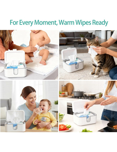 Calentador de Toallitas Chefhandy con Desinfectante UV y Luz Nocturna