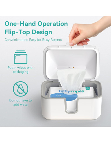 Calentador de Toallitas Chefhandy con Desinfectante UV y Luz Nocturna