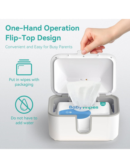 Calentador de Toallitas Chefhandy con Desinfectante UV y Luz Nocturna