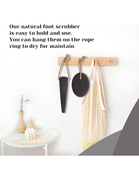 Juego de 2 Piedras Pómez Naturales VALENTISE para Pies