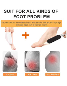 Lima de pies de acero inoxidable Joymarket con 2 mascarillas 2