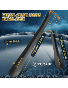 Cuerno de Zapato de Mango Largo ZOMAKE 30 cm y 19 cm 2