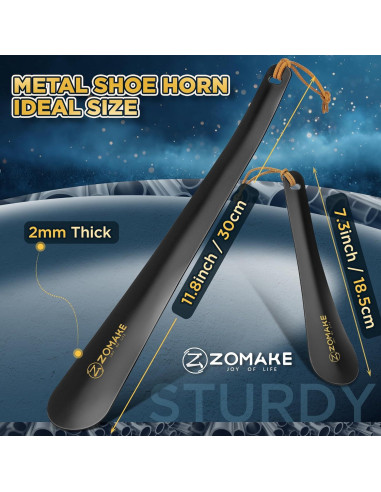 Cuerno de Zapato de Mango Largo ZOMAKE 30 cm y 19 cm
