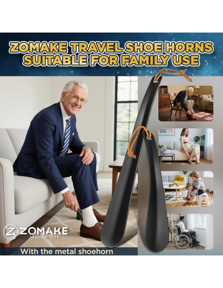 Cuerno de Zapato de Mango Largo ZOMAKE 30 cm y 19 cm
