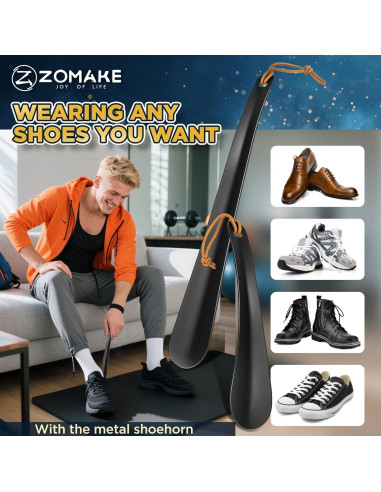 Cuerno de Zapato de Mango Largo ZOMAKE 30 cm y 19 cm