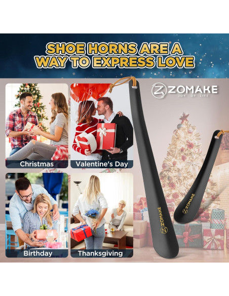 Cuerno de Zapato de Mango Largo ZOMAKE 30 cm y 19 cm