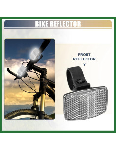 Reflectores de Bicicleta Motoforti 5.4x4cm Plástico Blanco 2