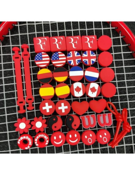 Amortiguador de Vibración de Raqueta de Tenis Jinshining - Silicona Suave