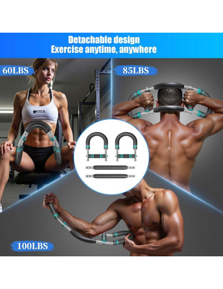 Entrenador de brazos EINOJEOY 27-40.8 kg Resistencia Ajustable