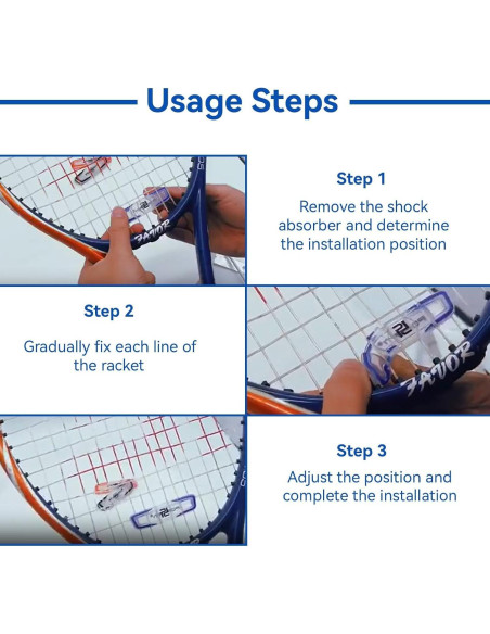 Amortiguadores de Vibración para Raqueta de Tenis HERCHR 3 Pcs