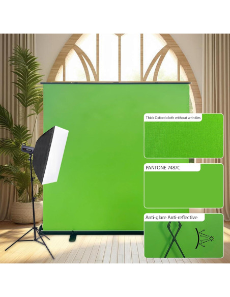 Pantalla Verde Plegable Chroma Key LIHONG 152x199 cm