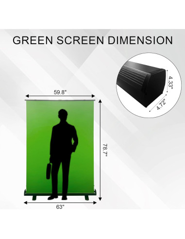 Pantalla Verde Plegable Chroma Key LIHONG 152x199 cm