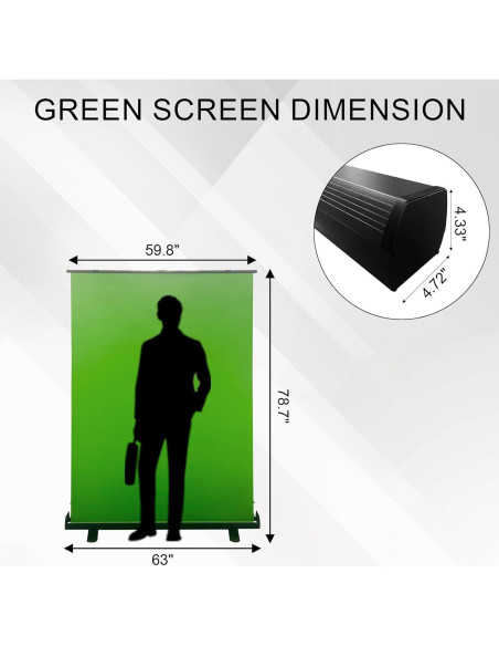 Pantalla Verde Plegable Chroma Key LIHONG 152x199 cm